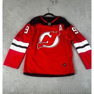 New Jersey Devils Adidas Jersey Men 50 Taylor Hall Medium #9 Sewn NHL Authentic